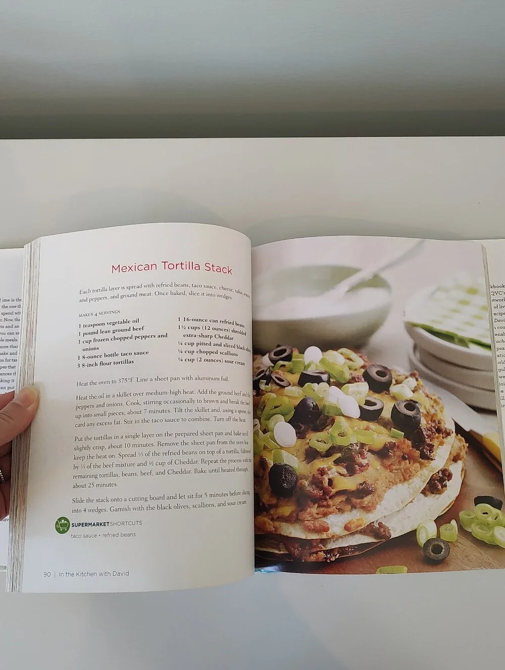 In the Kitchen with David Comfort Food Shortcuts Hardcover Cookbook